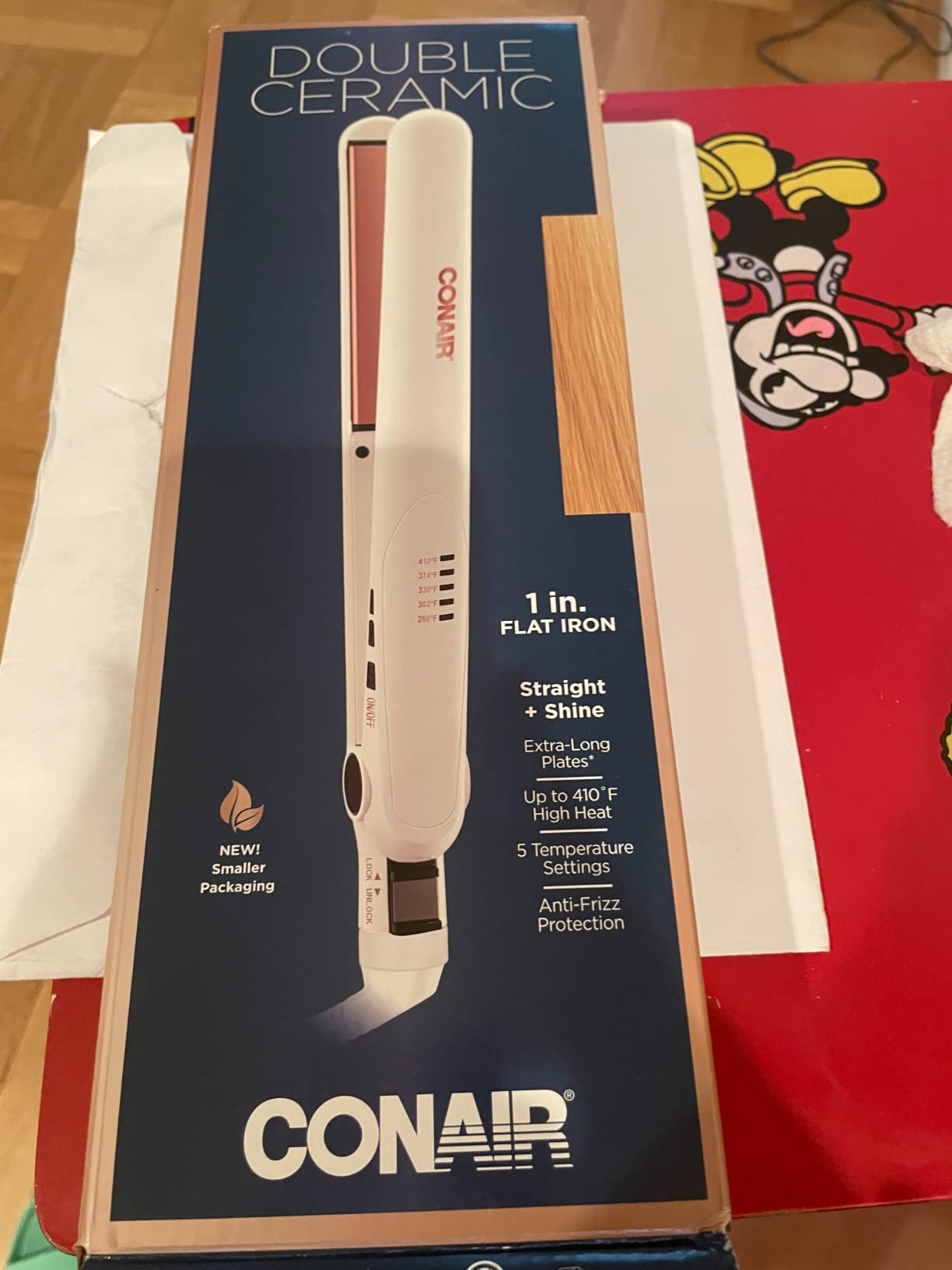 CONAIR Double Ceramic Flat Iron - White, 1"