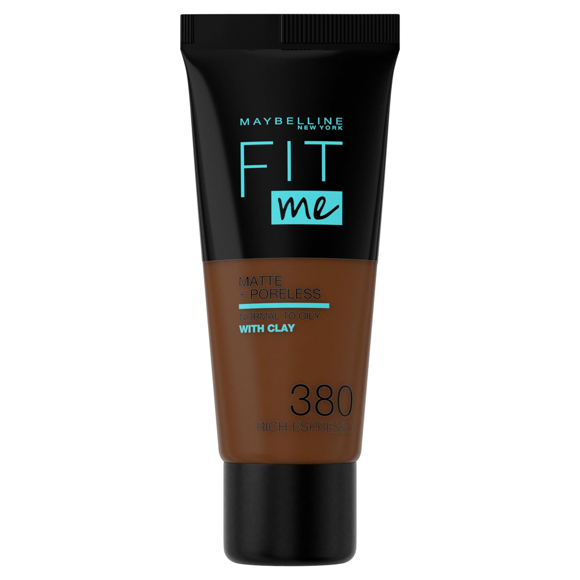 MAYBELLINE New York Fit Me Matte + Poreless Foundation Makeup, 380 Espresso, 1 oz