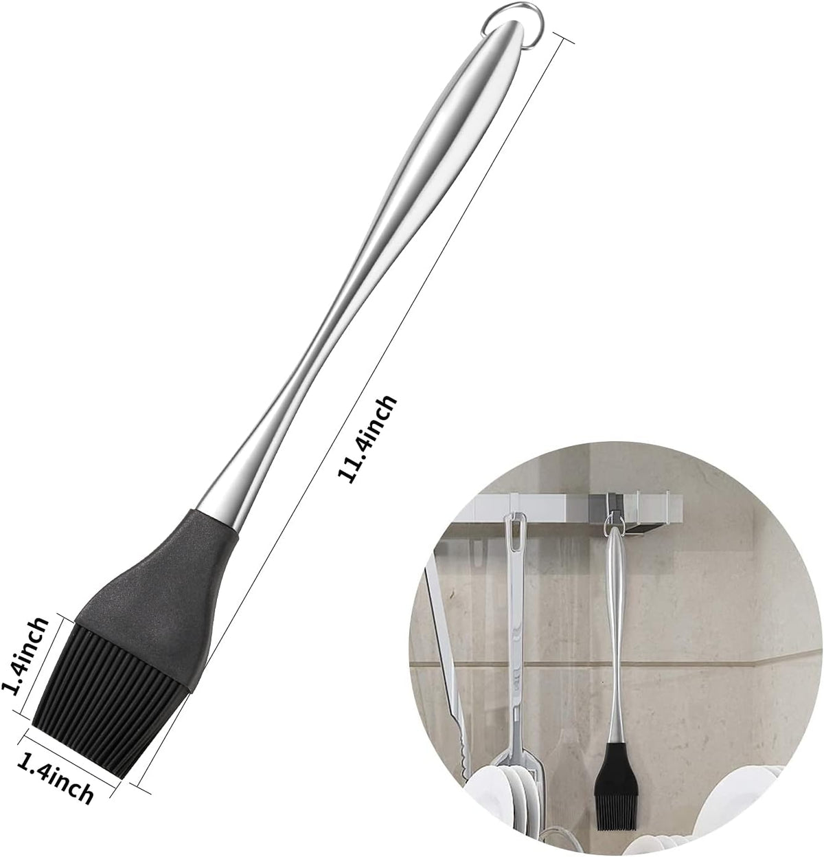 Mr. Bar-B-Q Basting Brush with Silicone Bristles