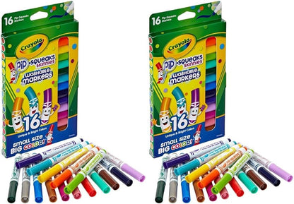 Crayola Pip-Squeaks Washable Markers Kit, 65 count