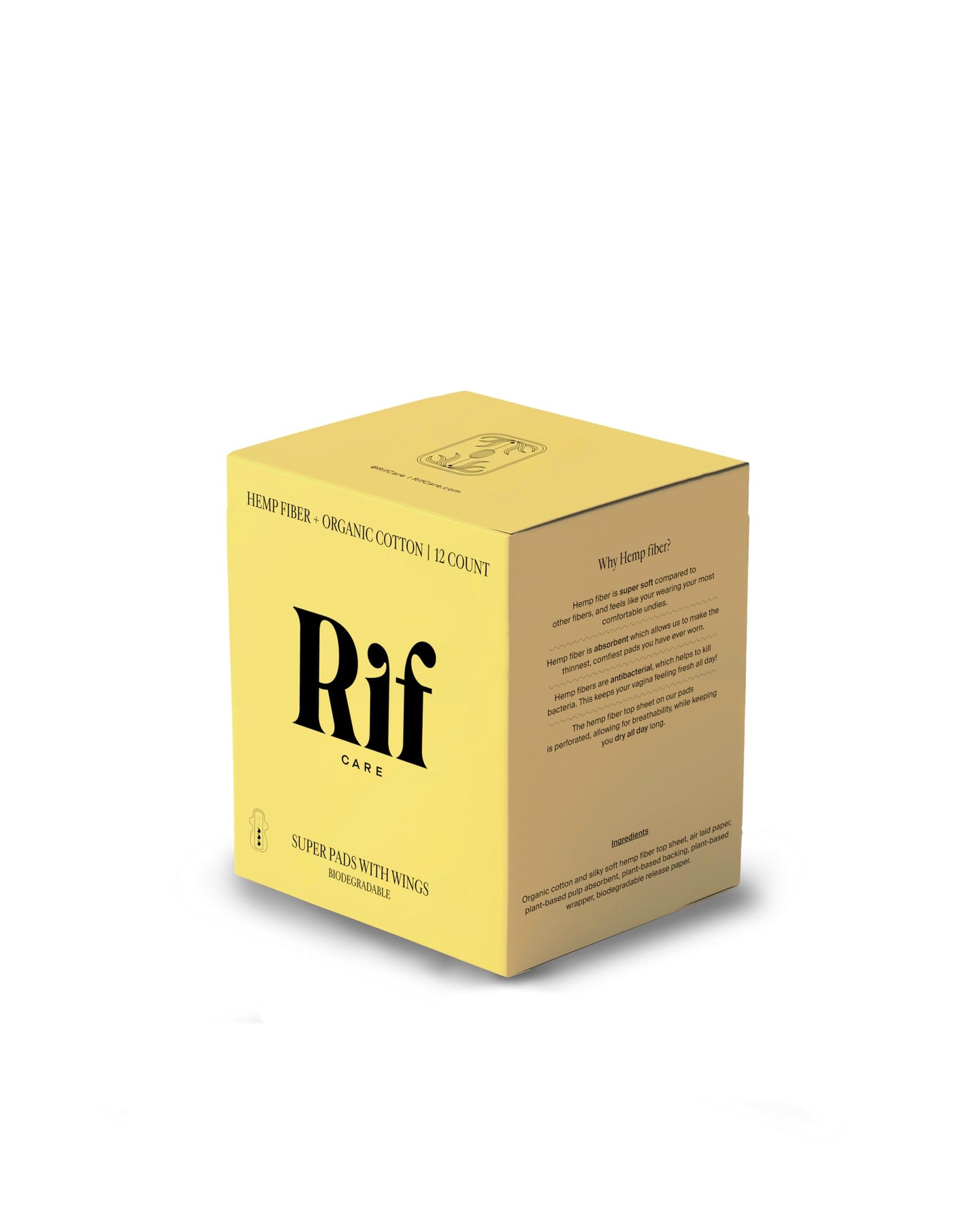 RIF CARE PADS,OG1,REGULAR,HMP FIBR
