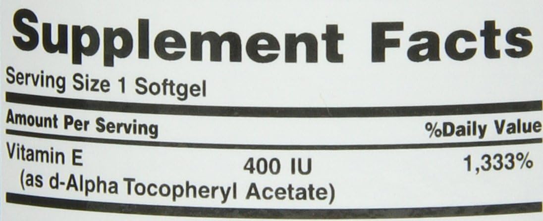 VIT E 180MG DL-ALP SGC 120CT NAT BOUNTY