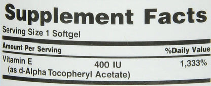 VIT E 180MG DL-ALP SGC 120CT NAT BOUNTY