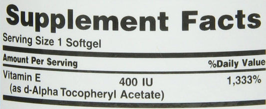 VIT E 180MG DL-ALP SGC 120CT NAT BOUNTY