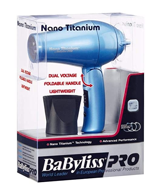 Babyliss Pro Nano Titanium Dryer Bambino+Shaver Travelfx