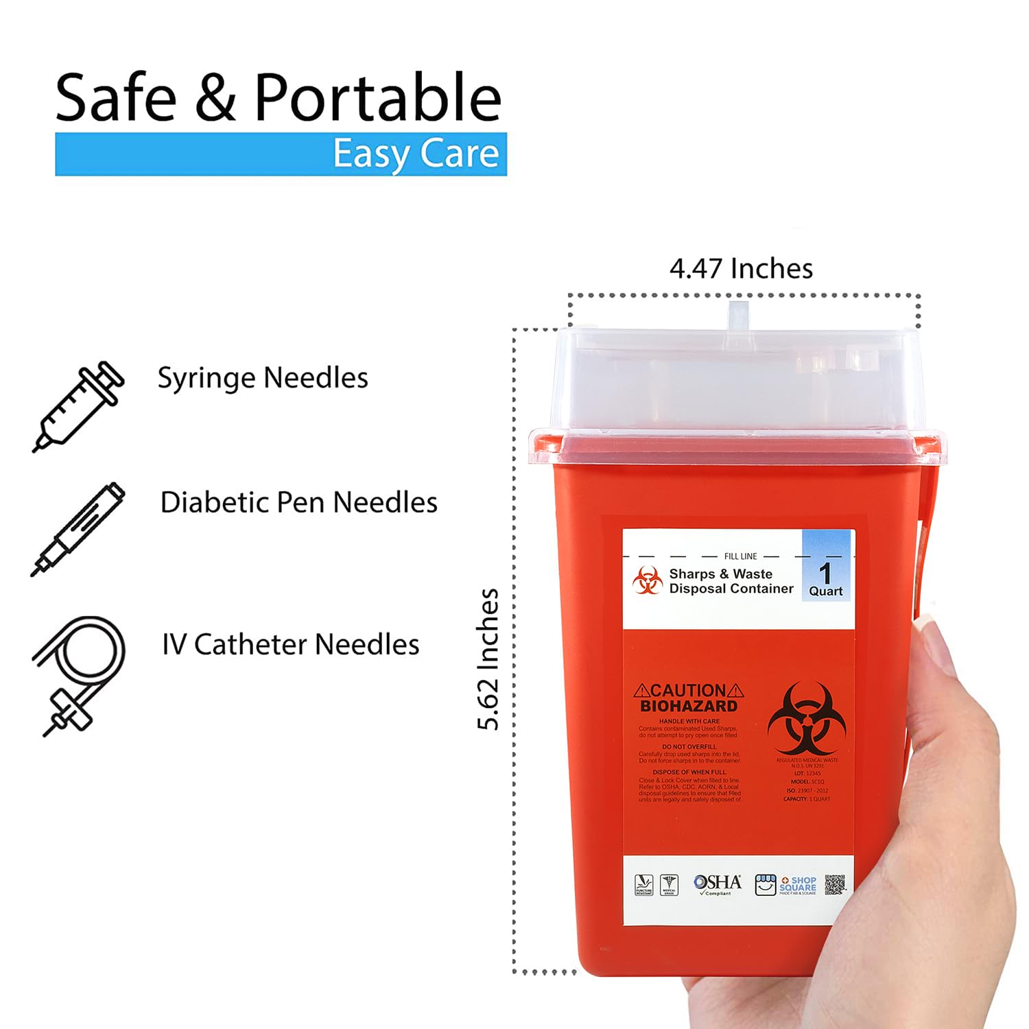 UNIVERSAL HOME USE SHARPS CONTAINER