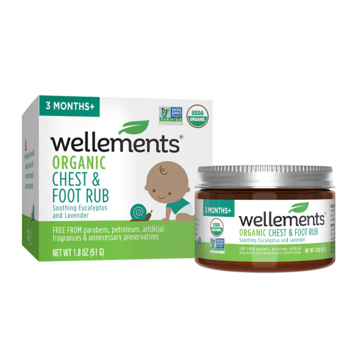WELLEMENTS CHST & FT RUB OI 51GM