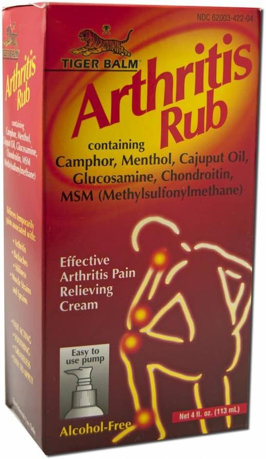 TIGER BALM ARTHRITIS RUB CRM 4OZ