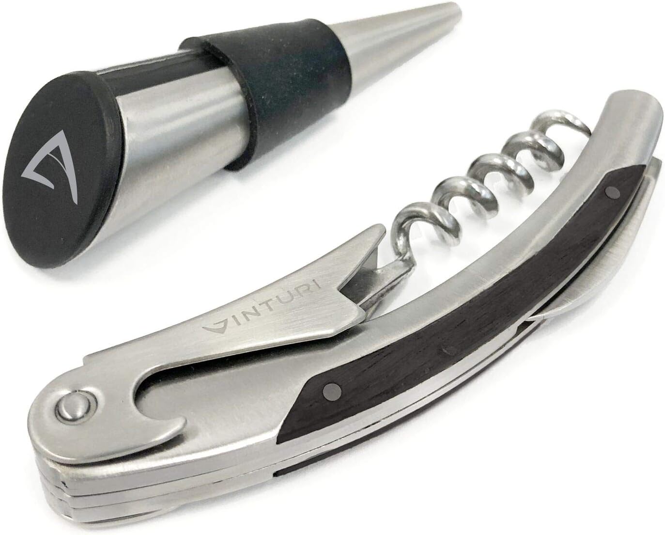 barY3 Waiters Corkscrew with Foil Cutter - Stainless Steel