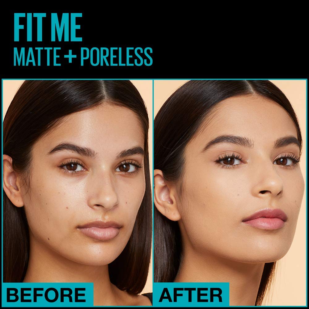 MAYBELLINE New York Fit Me Matte + Poreless Foundation Makeup, 235 Pure Beige, 1 oz