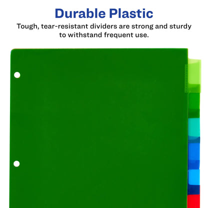 Avery Big Tab Insertable Dividers - Clear, 8 count