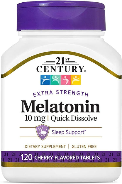 MELATONIN 10MG PR TAB 120CT 21ST CENTURY