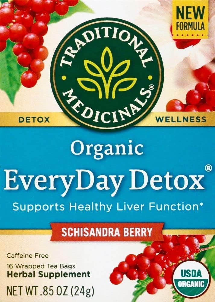 TRADITIONAL MEDICINALS HERB TEA,OG3,EVRYDY DETOX