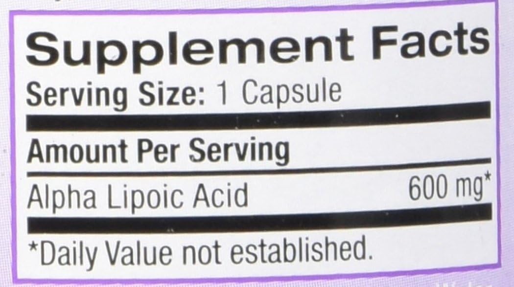 ALPHA LIPOIC ACID CAPSULE 30CT 600MG NAT