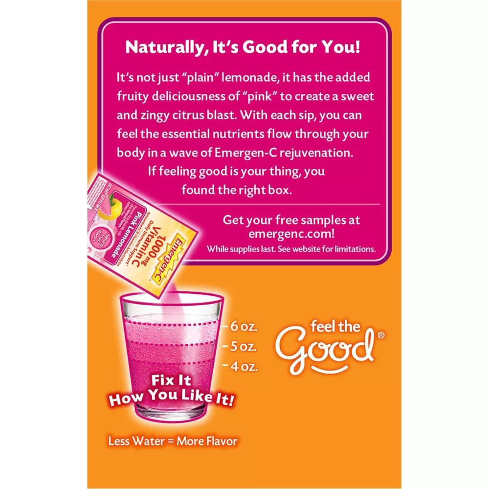 EMERGEN-C PINK LEMONADE PWDR 30CT