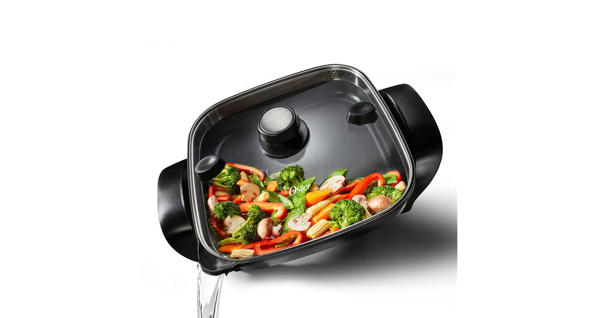 Oster DiamondForce Strain & Pour Electric Skillet