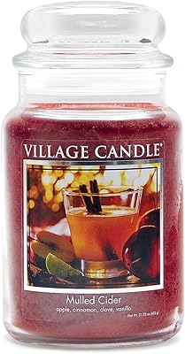 Village Candle Large Apothecary Jar Candle - Black Bamboo