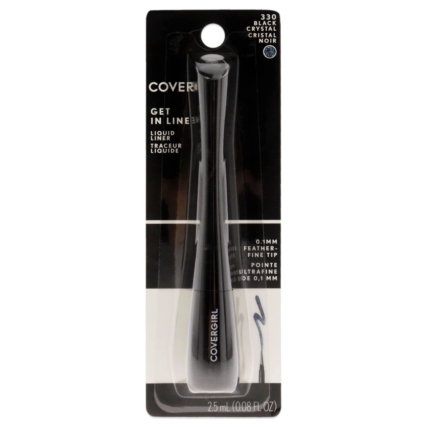 COVERGIRL Get In Line Liquid Eyeliner - 330 Black Crystal