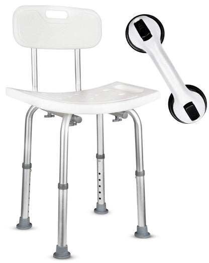 CAH SHOWER CHAIR W/BACK 250LBS