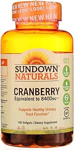 CRANBERRY 8400MG +D3 SFTGL 150CT SUNDWN