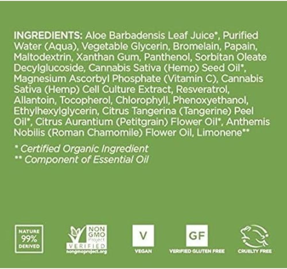 ANDALOU NATURALS GLOW MASK,CANNACELL