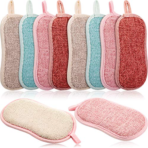 MUkitchen Durable Microfiber Sponge with Scrubber - Lemon Tree