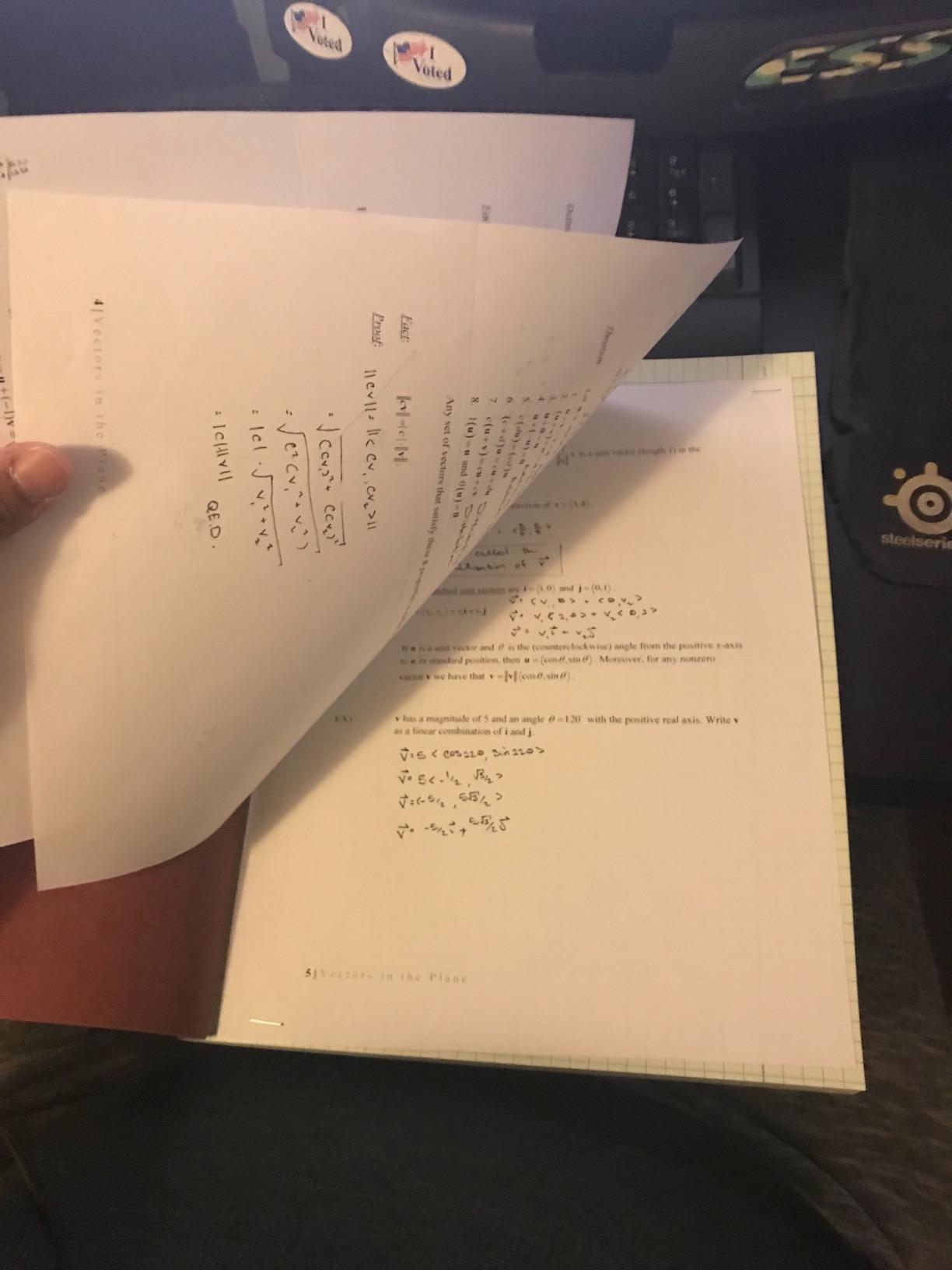 National Computation Notebook, 4 X 4 Quad, Brown, Green Paper, 11.75" x 9.25", 75 Sets