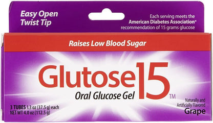 GLUTOSE 15 GRAPE GEL 3X37.5GM PADDOCK