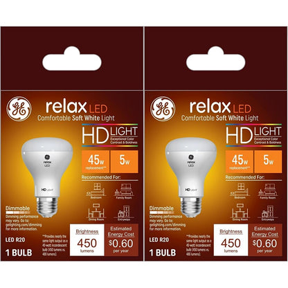 GE Lighting LED Light Bulb, 40 Watt Eqv, Daylight, A19, 4 pack