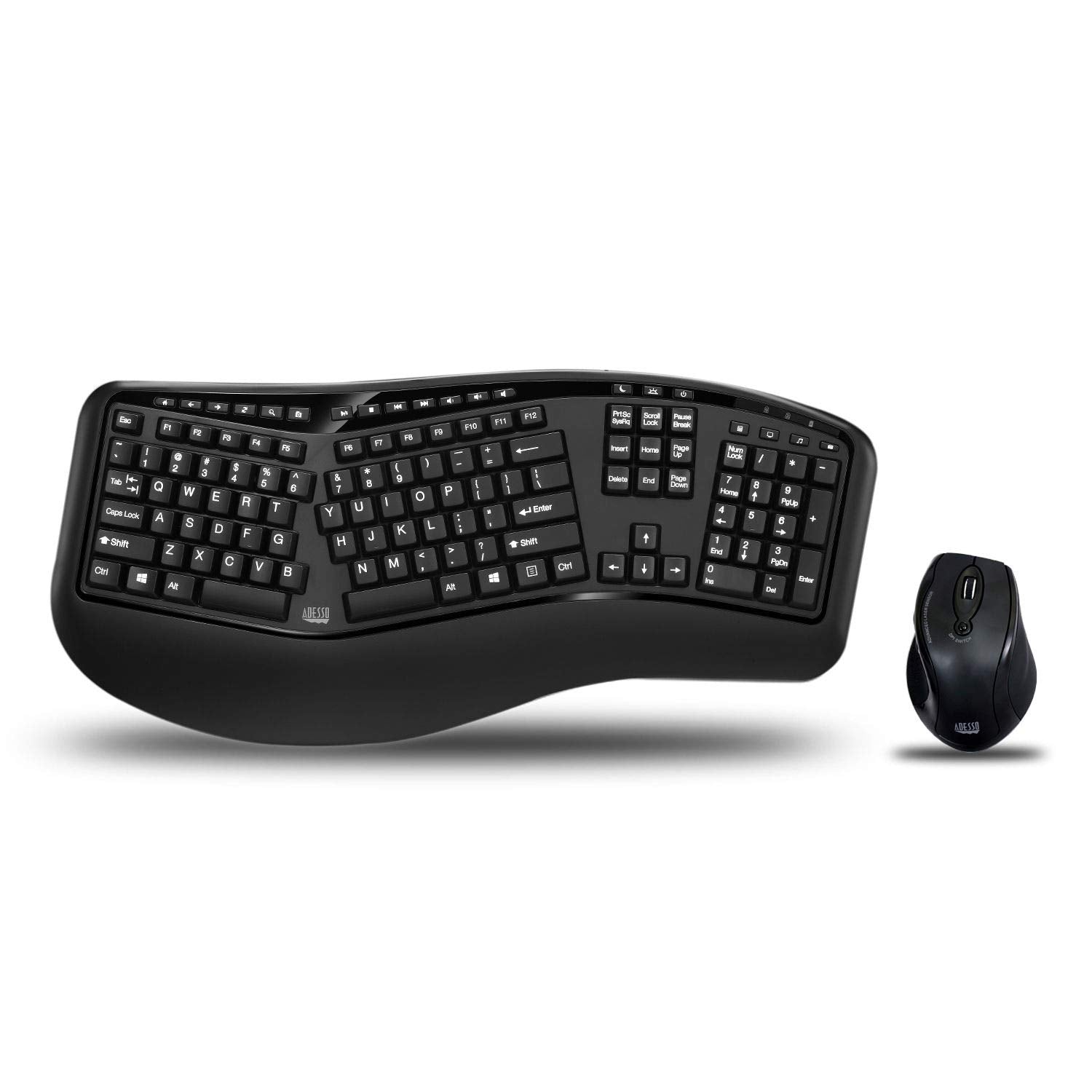 Adesso WKB-1330CB Wireless Keyboard and Mouse - Black