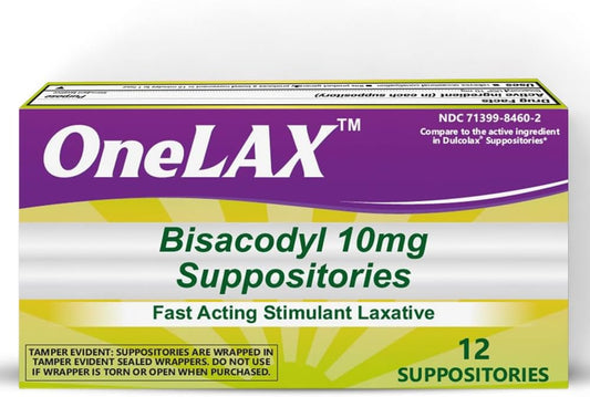 GNP BISACODYL LAX 10MG SUPPOSITORIES 8CT
