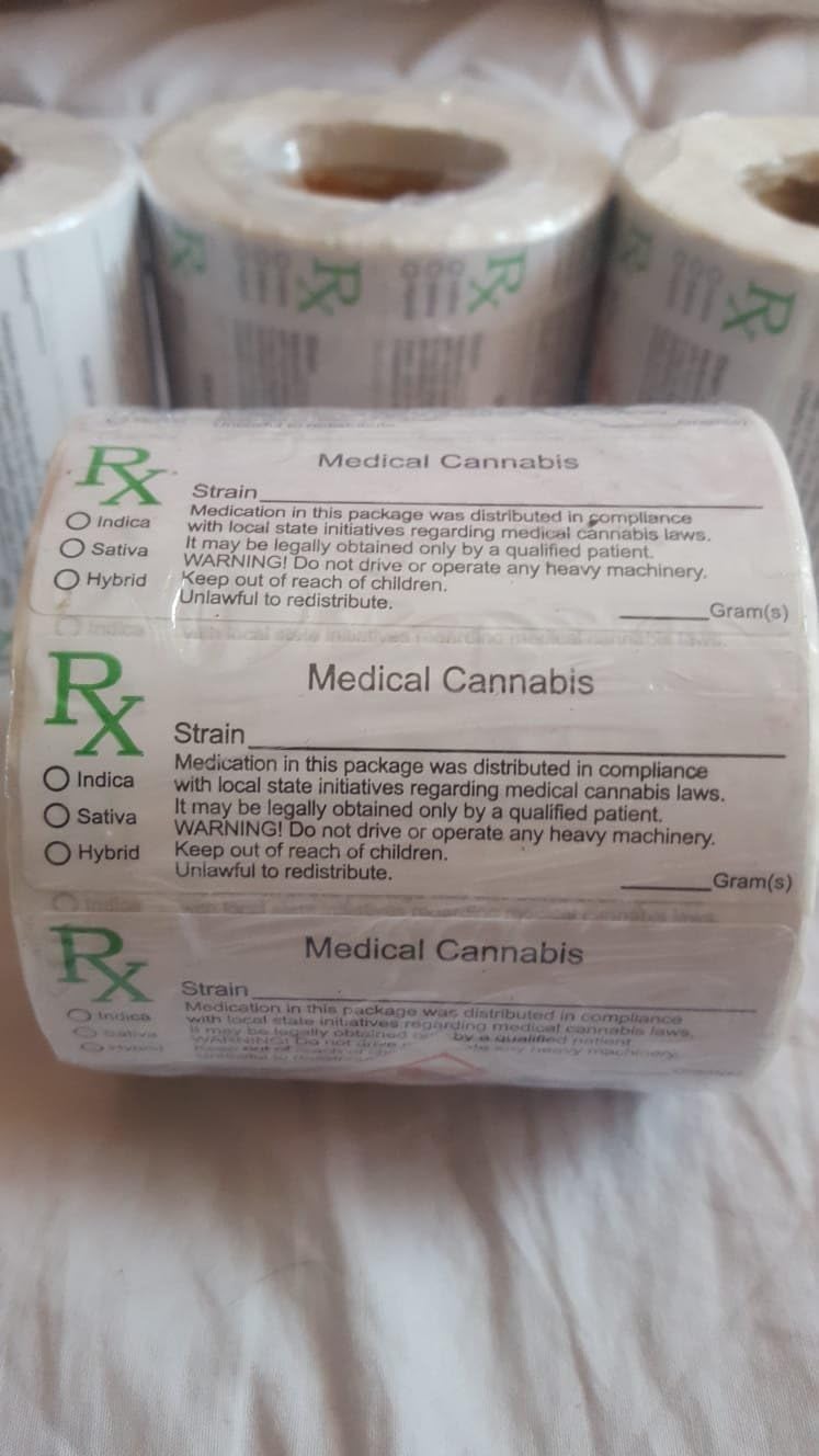 RX LABEL 10X TAKE WITH FOOD 1000CT PDN