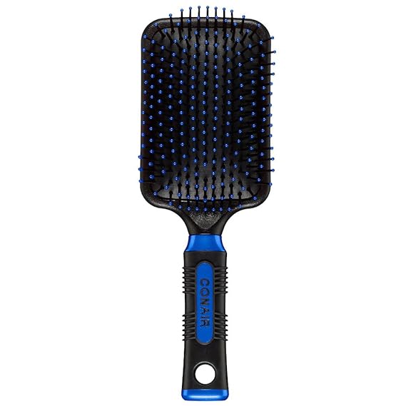 CONAIR Quick Smooth De-Poof & Shine Paddle Cushion Brush