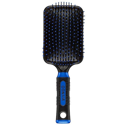 CONAIR Quick Smooth De-Poof & Shine Paddle Cushion Brush