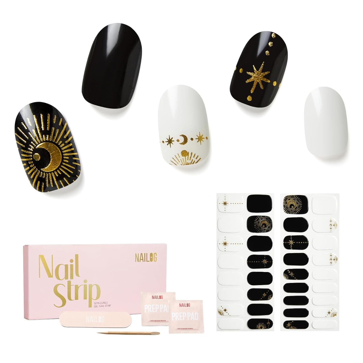 GEL NAIL STRIPS NATURAL WONDER
