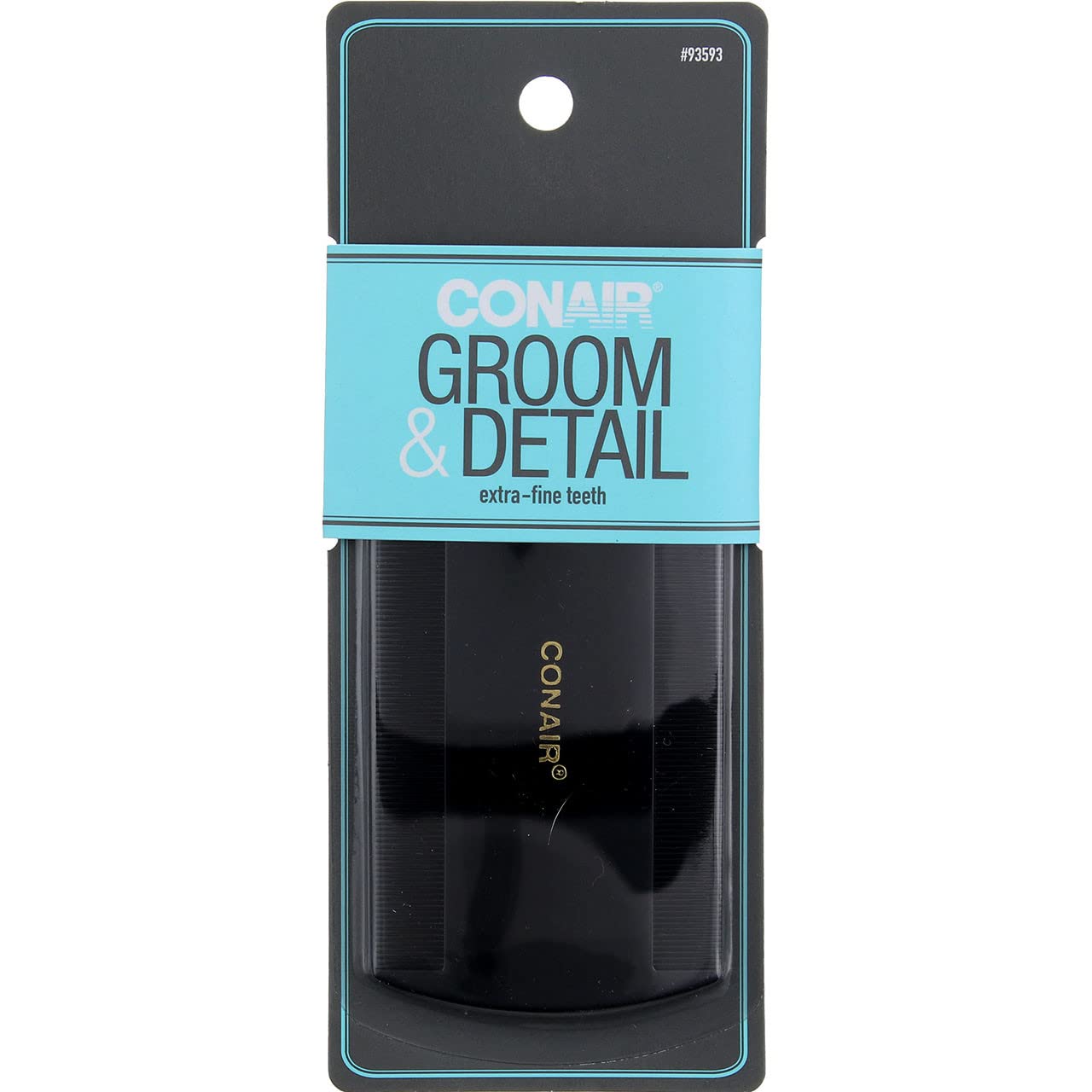 CONAIR Styling Essentials Groom & Detail Extra Fine Tooth Comb