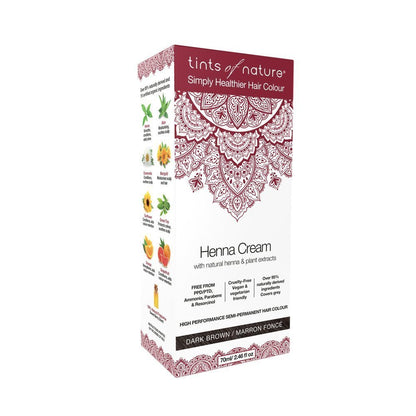 TINTS OF NATURE HENNA CREAM,DARK BROWN