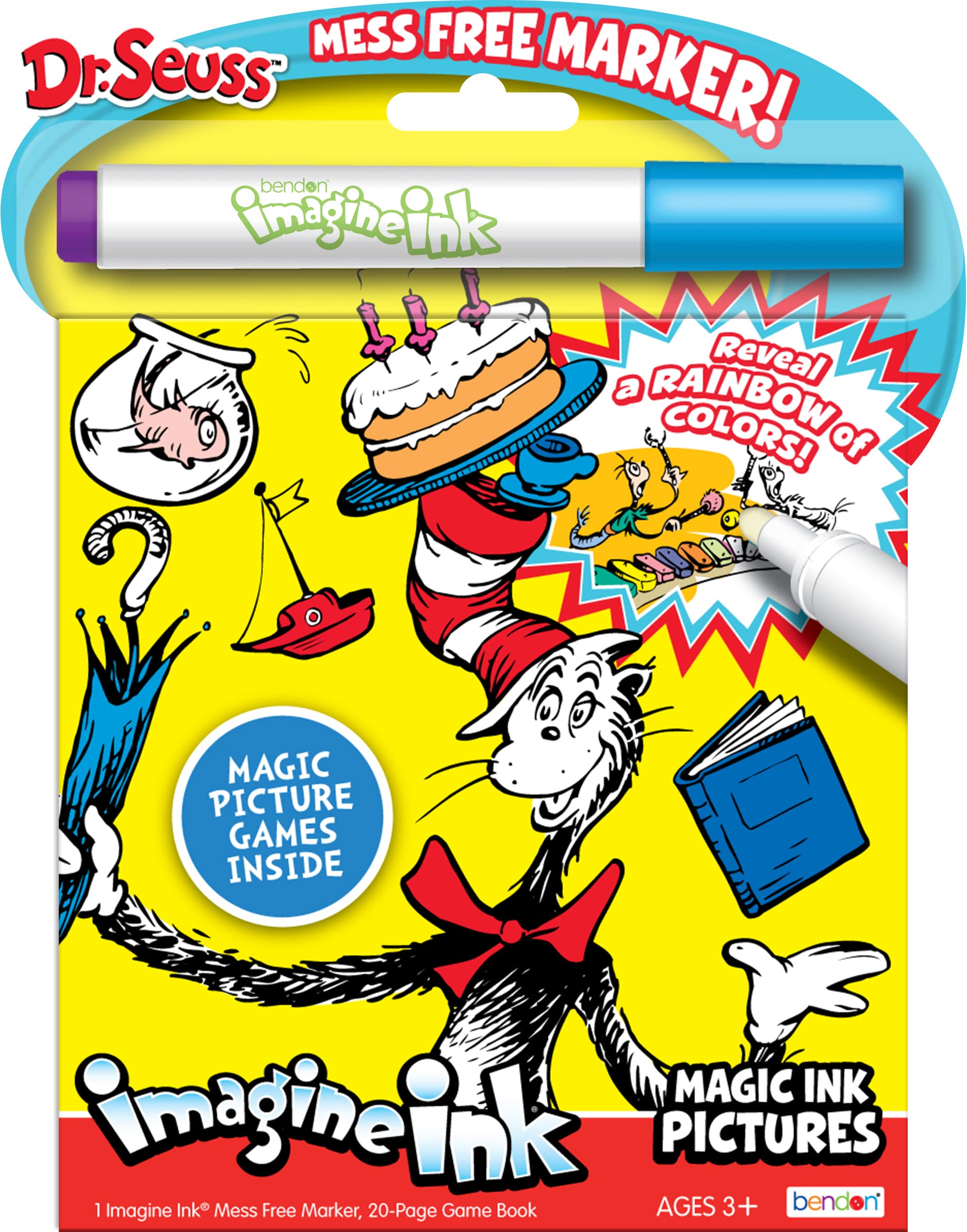 Bendon Imagine Ink Magic Ink Girls Coloring Book - Assorted