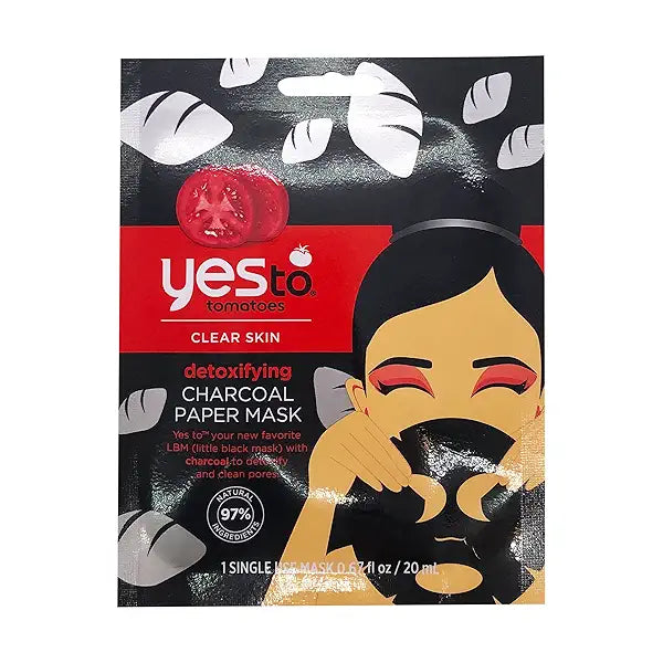 YES TO CHARCOAL PAPER MASK 1CT