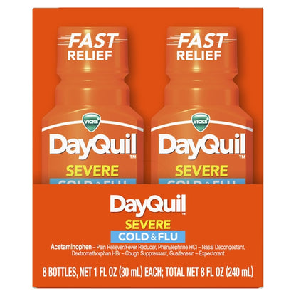 Vicks Dayquil Cold & Flu 8oz Severe