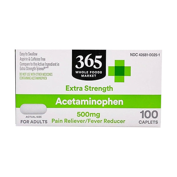 ACETAMINOPHEN 500 MG TAB 100