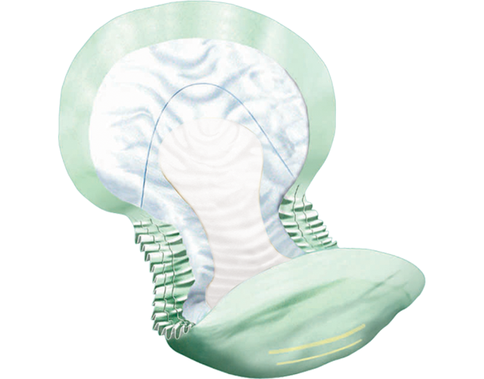 TENA NIGHT PAD 2X24 SUPER GRN
