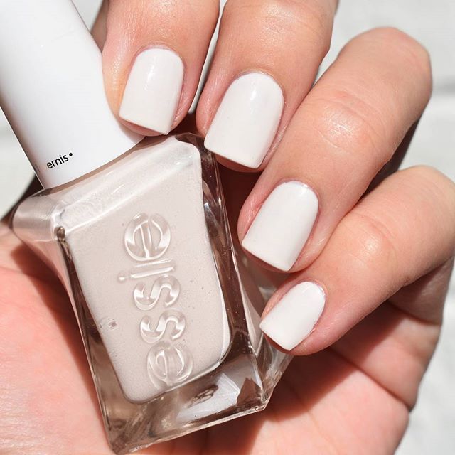 essie gel couture gel-like nail polish, vegan, white, pre-show jitters, 0.46 fl oz