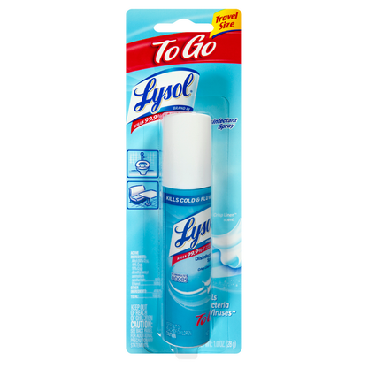 Lysol To Go Disinfectant Spray, 1.5 oz