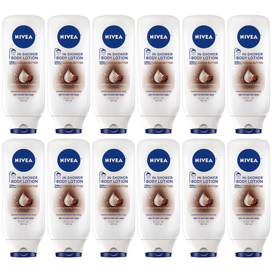 Nivea Lotion In-Shower Cocoa Butter 13.5oz(Dry To Very Dry)