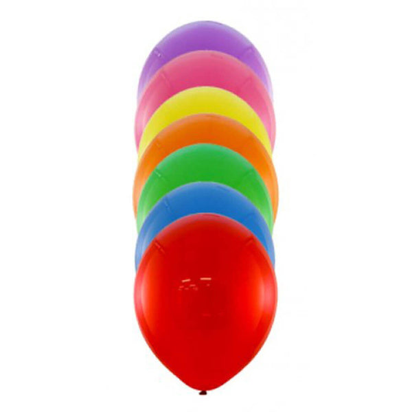 JA-RU Round Balloons - Assorted Colors, 20 count