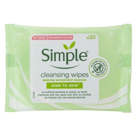 Simple Cleansing Facial Wipes 7 Count