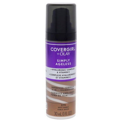 COVERGIRL + Olay Simply Ageless 3-in-1 Liquid Foundation - 275 Soft Sable