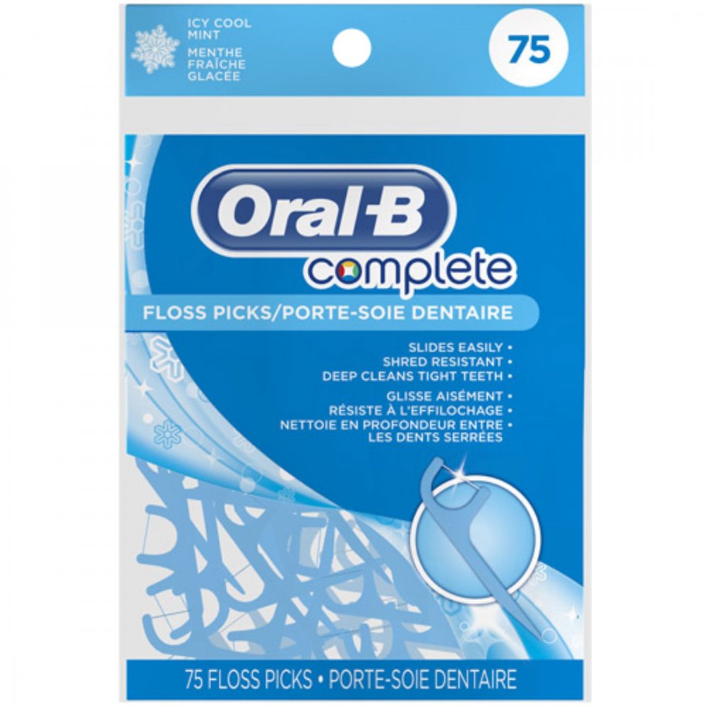 Oral-B Eco Floss Picks Mint 75 Count