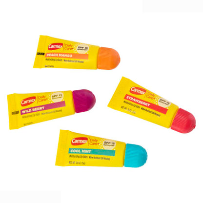 Carmex Lip Balm Tubes Mini 4 Pack Spf#15 Asst Flavors (4in)
